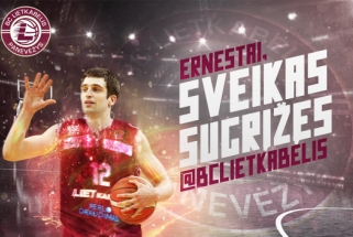 "Lietkabelis" susigrąžino E.Ežerskį, laukiama dar vieno aukštaūgio